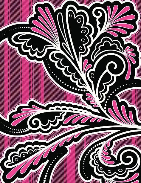 Vector illustration of Abstract Floral Background