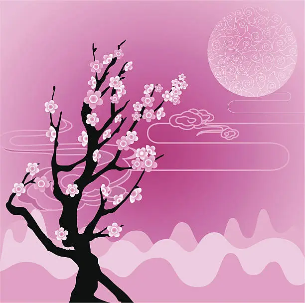 Vector illustration of Sakura / Cherry Blossom