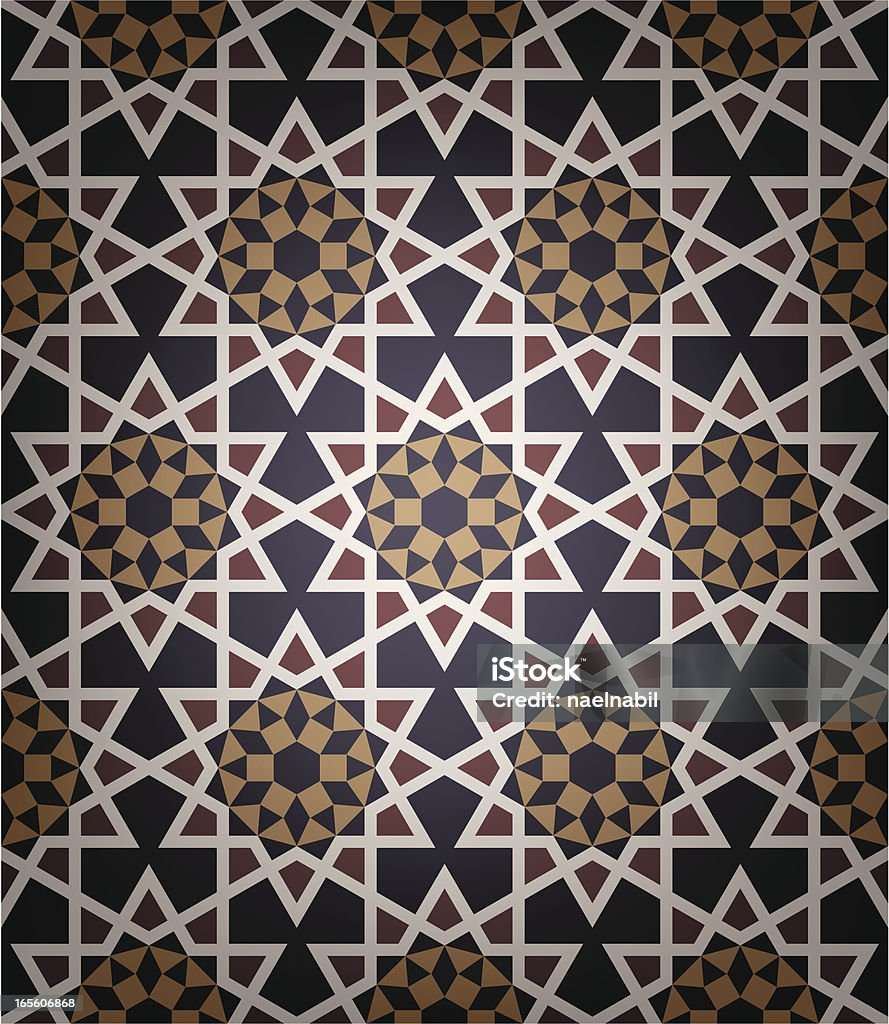Islamic Pattern Paving Old Islamic Tile Stock Illustration - Download Image Now - Islam ...