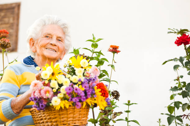 istock Holding flowers 165607176