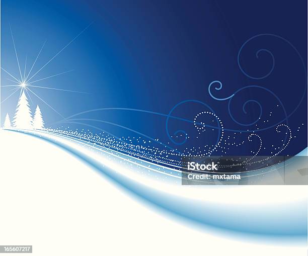 Snowscape Stock Illustration - Download Image Now - Abstract, Abstract Backgrounds, Backgrounds