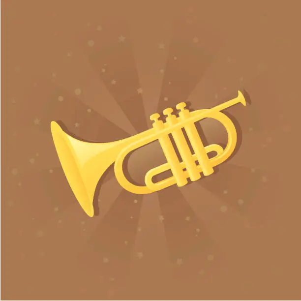 Vector illustration of Trumpet - incl. jpeg