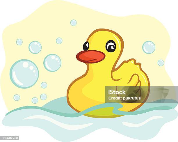 Ilustración de Caucho Ducky Su La y más Vectores Libres de Derechos de Agua - Agua, Amarillo - Color, Baño