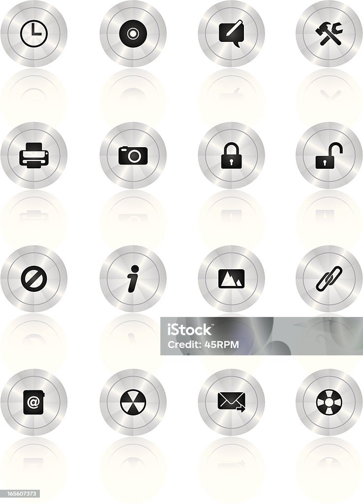 Icons Titanium Series - Desktop PLEASE VISIT MY PORTFOLIO FOR MORE ICON. Computer icon OS set. Classy look & feel for your web page design, presentation and print, fully editable. ZIP contain hires jpg, AI 10 & AI CS2.  Advice stock vector