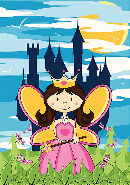 Fairy Princess & Enchanted Castle http://i150.photobucket.com/albums/s116/MarkM73/fairysprincesses.jpg tree crown stock illustrations