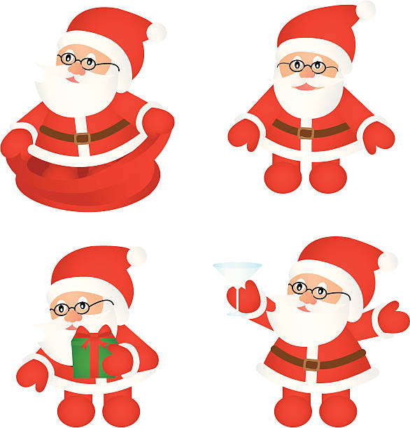 Santa Claus 4 vector art illustration