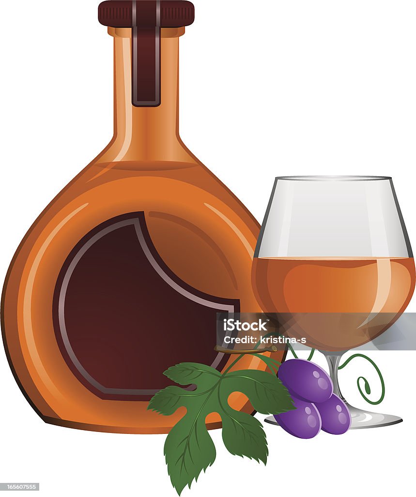 Cognac - Royalty-free Bebida Alcoólica arte vetorial