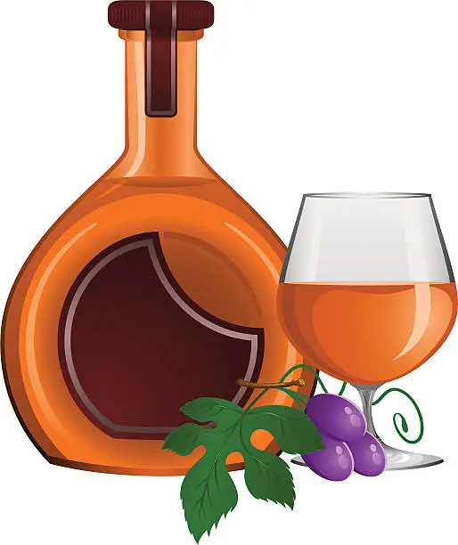 Vector illustration of Cognac