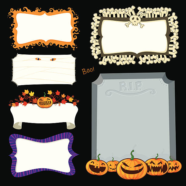 Halloween banners vector art illustration