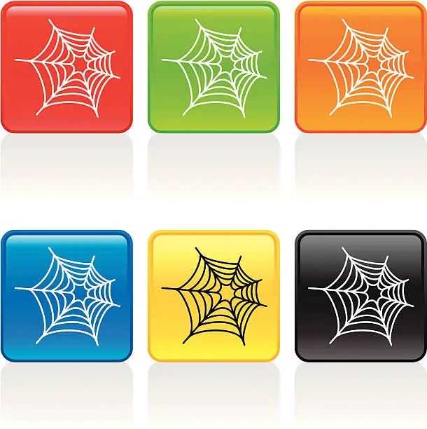 Vector illustration of Spider Web Icon