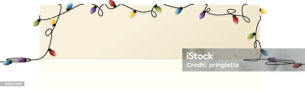 光のメッセージ - クリスマスライトのロイヤリティフリーベクトルアート