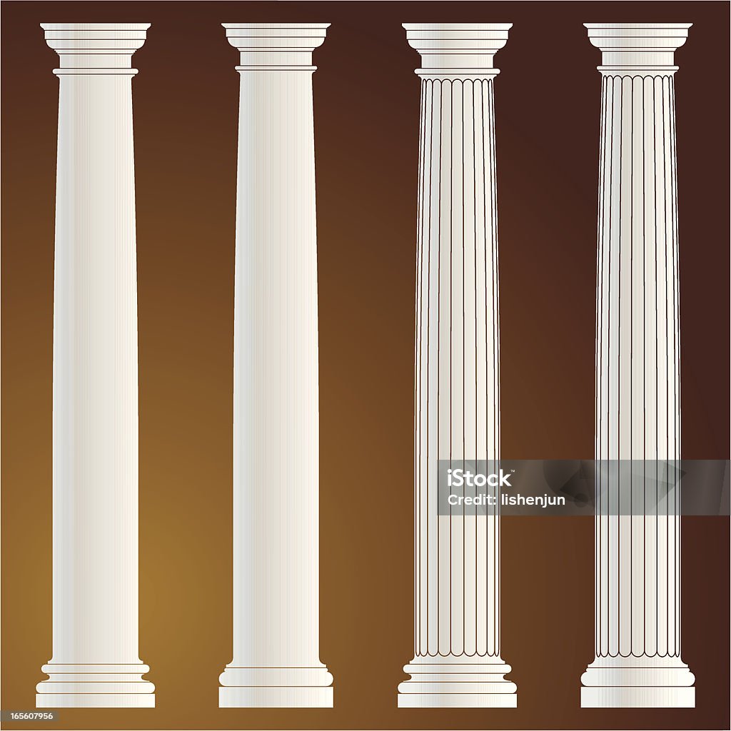 column the vector illustration of column Architectural Column stock vector