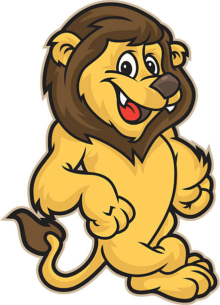 Kid Lion Lean Stock Illustration - Download Image Now - Lion - Feline,  Cartoon, Undomesticated Cat - iStock