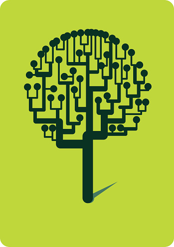 Data Tree Stock Illustration - Download Image Now - Circuit Board, Tree ...