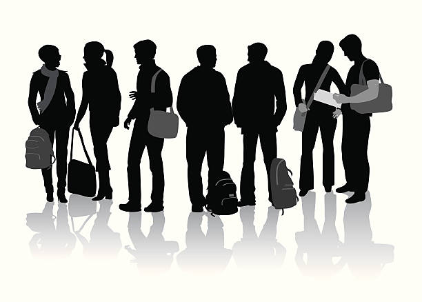 Students queue Clipart Vector PNG , SVG, EPS, PSD, AI