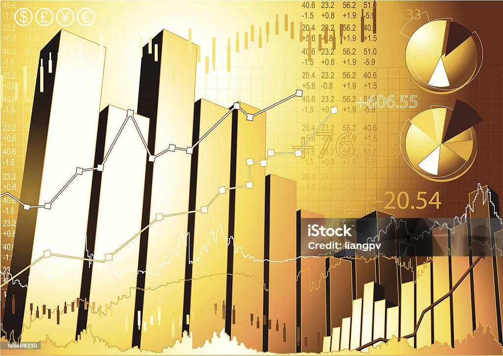 Фондовый рынок - Векторная графика Высокий роялти-фри