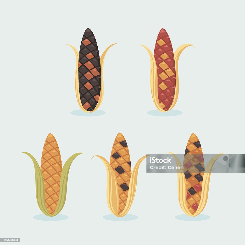 Maïs indien - clipart vectoriel de Aliment libre de droits