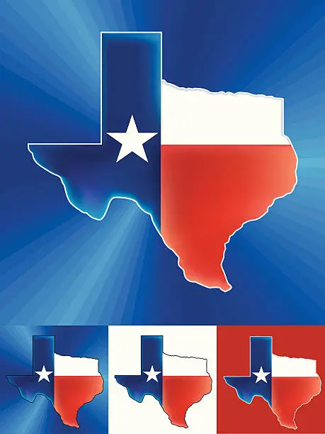 Vector illustration of Texas