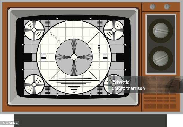 Телевизионная Тест Рисунком — стоковая векторная графика и другие изображения на тему Таблица для настройки - Таблица для настройки, Без людей, Векторная графика