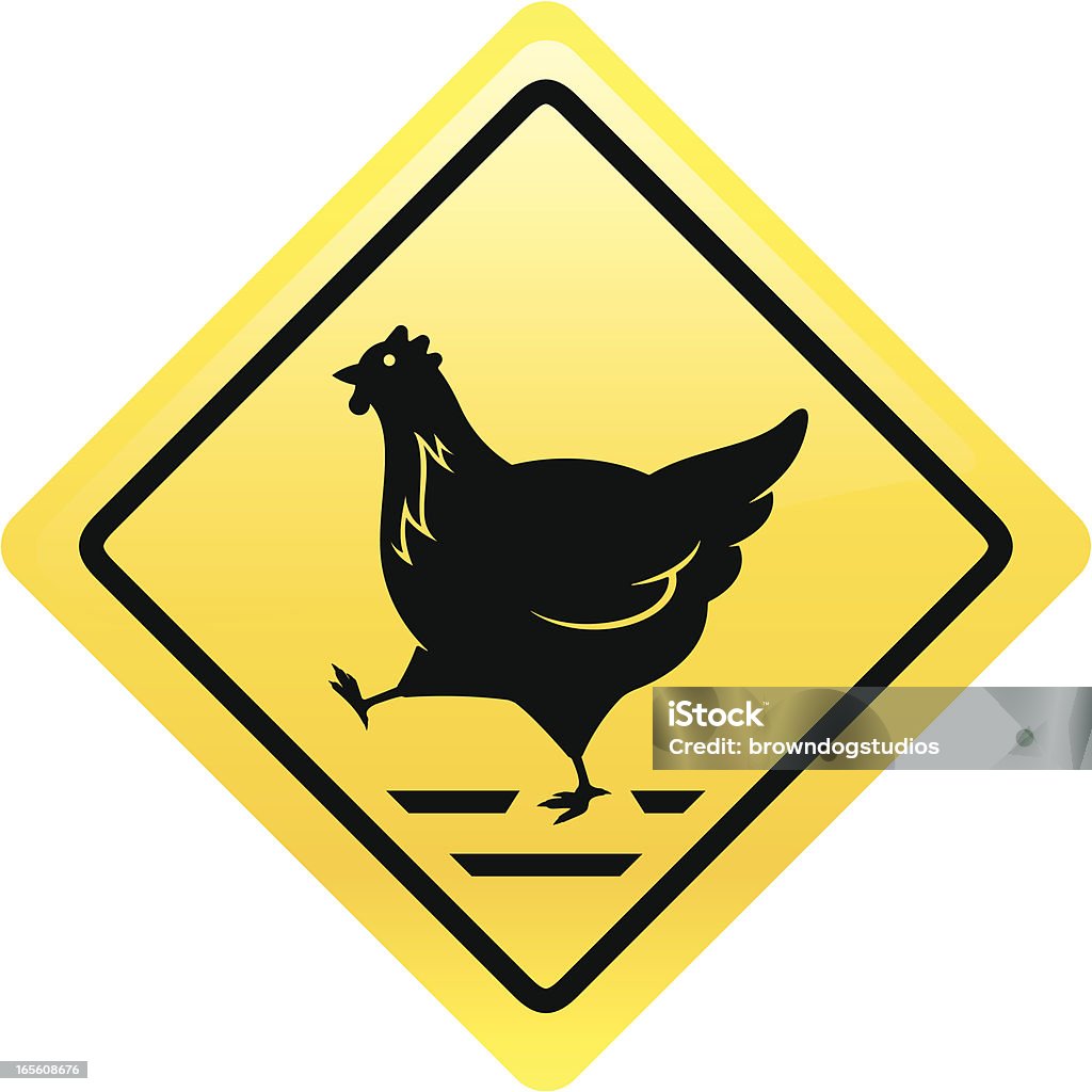 Cruce de pollo - arte vectorial de Humor libre de derechos
