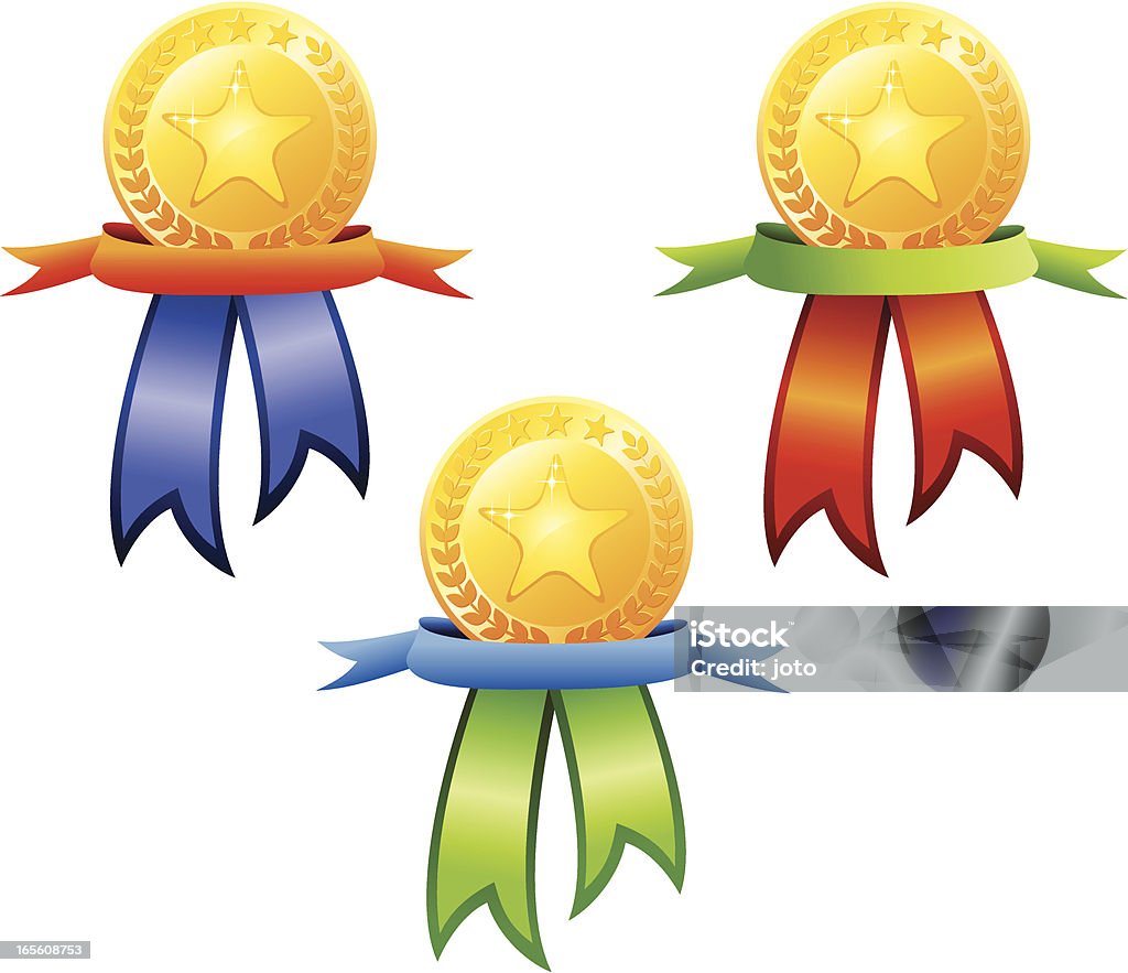 Médailles - clipart vectoriel de Cocarde - Récompense libre de droits