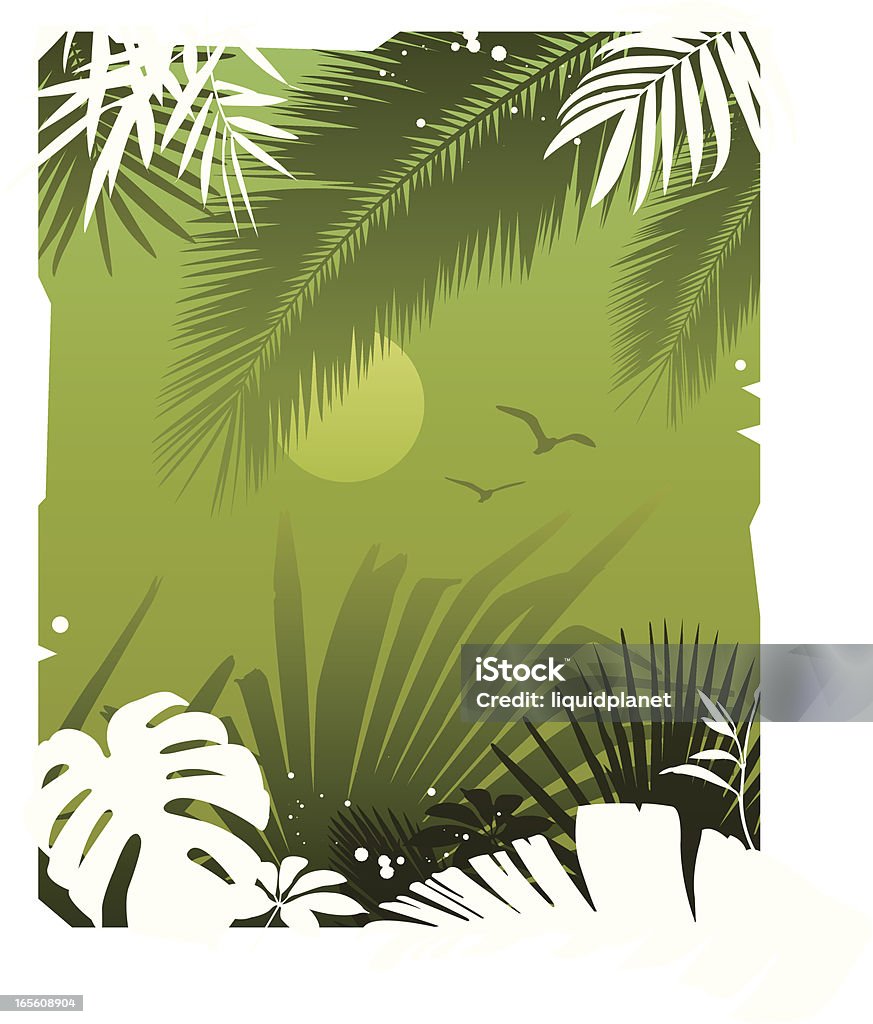 Tropic tle - Grafika wektorowa royalty-free (Lato)