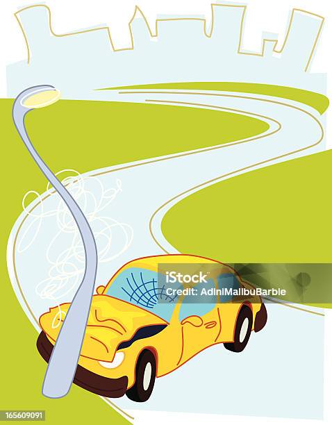 Ilustración de Mal Doble y más Vectores Libres de Derechos de Accidente de automóvil - Accidente de automóvil, Accidente de tráfico, Calle