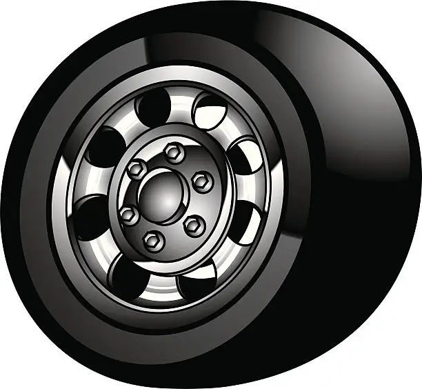 Vector illustration of fast tire