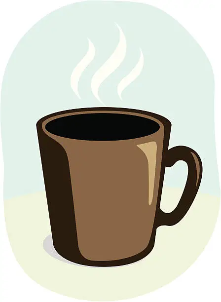 Vector illustration of Brown Cup