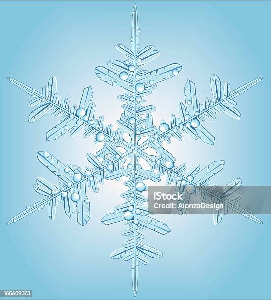 Flocon De Neige Vecteurs libres de droits et plus d'images vectorielles de Cristaux de neige - Cristaux de neige, Bleu, Décoration de Noël