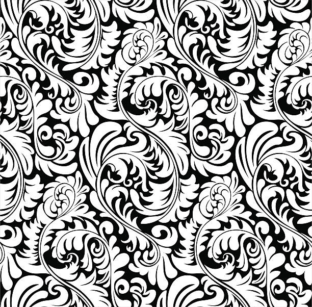 ilustraciones, imágenes clip art, dibujos animados e iconos de stock de elegante patrón de papel tapiz o fondo abstracto con azulejos perfectamente - pattern backgrounds classical style baroque style