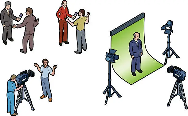 Vector illustration of Video shoot