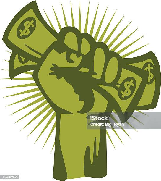 Money Fist Stock Illustration - Download Image Now - Fist, Paper Currency, Wall Street - Lower Manhattan