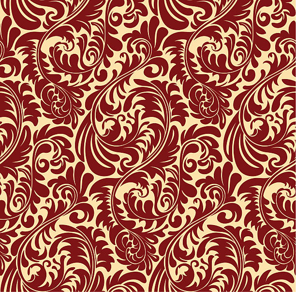 elegante nahtlose orientalischen muster - backgrounds baroque style luxury leaf stock-grafiken, -clipart, -cartoons und -symbole