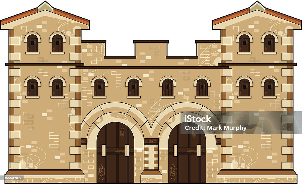 Roman Fort - arte vectorial de Cuartel libre de derechos