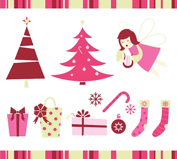 Vector illustration of christmas elements