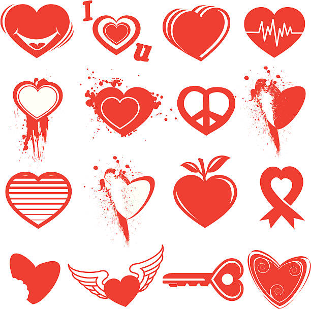 illustrazioni stock, clip art, cartoni animati e icone di tendenza di icona a forma di cuore - morse key