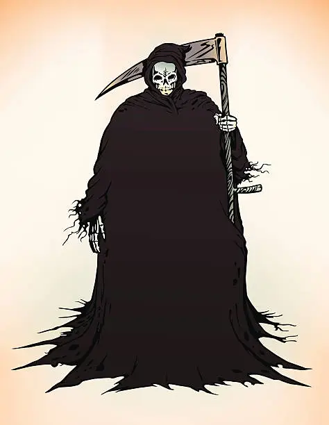 Vector illustration of Vector - Reaper soul sucker