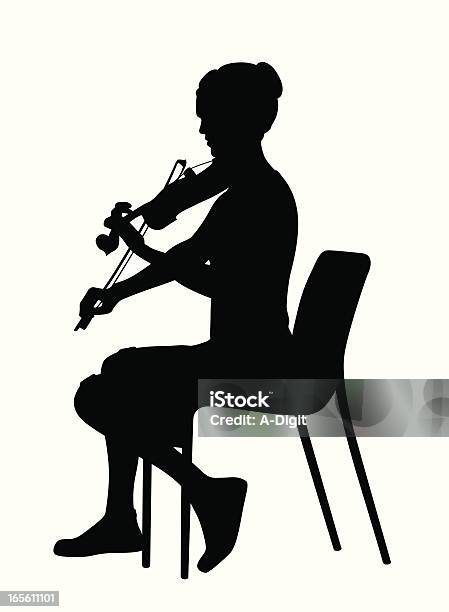 Violinpractice - Immagini vettoriali stock e altre immagini di Violinista - Violinista, Donne, Solo una donna