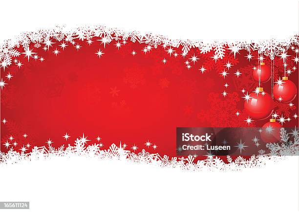 Christmas Background With Snowflakes Baubles And Glitters Stock Illustration - Download Image Now
