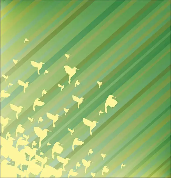 Vector illustration of Flying.