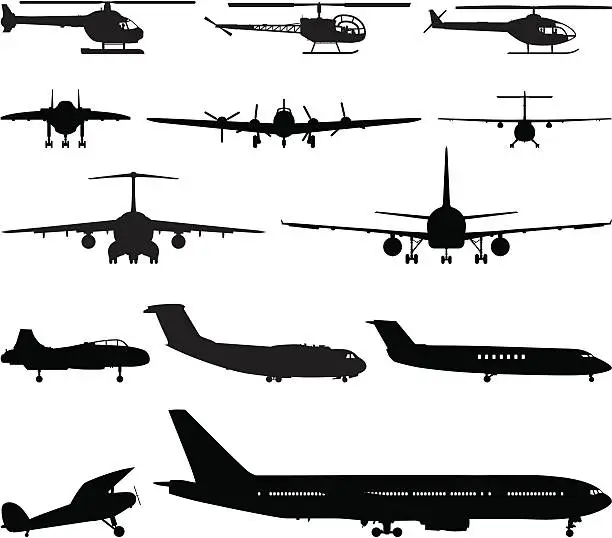 Vector illustration of Aircraft