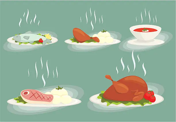 Vector illustration of food set vol1