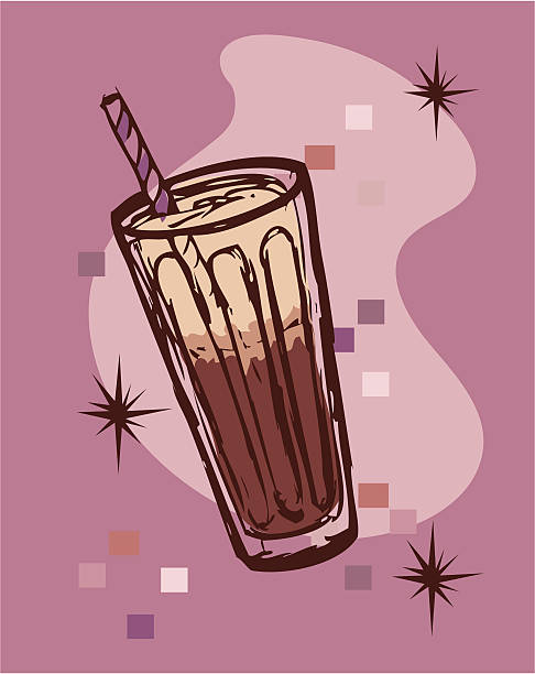 ретро-мускатное масло плавайте эскиз - rootbeer stock illustrations