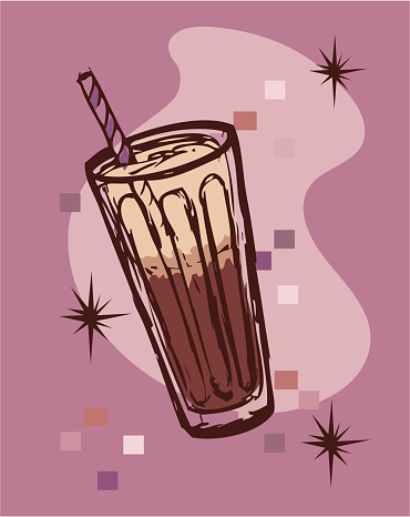 A vector sketch of a retro root beer float.  More retro art in my portfolio.