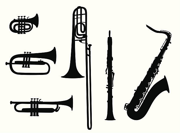 ilustrações, clipart, desenhos animados e ícones de sopro - oboe