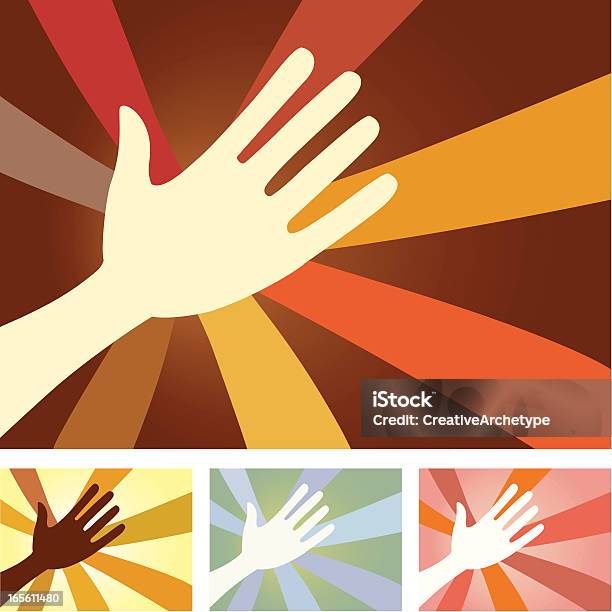 Unity Hands Coming Together Stock Illustration - Download Image Now - A Helping Hand, Agreement, Altruism