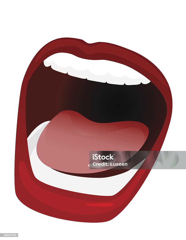 Bouche ouverte - clipart vectoriel de Bouche ouverte libre de droits