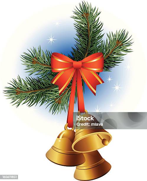 Christmas Bells Stock Vektor Art und mehr Bilder von Ast - Pflanzenbestandteil - Ast - Pflanzenbestandteil, Band, Baum