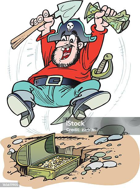 Pirate Stock Illustration - Download Image Now - Adult, Cheerful, Currency